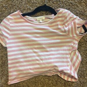 Better Be Pink and White Striped Blouse